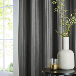 Paoletti Corinthian Grey Velvet Eyelet Curtains 229 x 137cm - Size: 137 x 229 x 1cm - Wilko - thumbnail 4