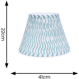 ValueLights Riza Green Arrow Tapered Pleated Large Lamp Shade - Size: 22 x 41 x 41cm - Wilko - thumbnail 5