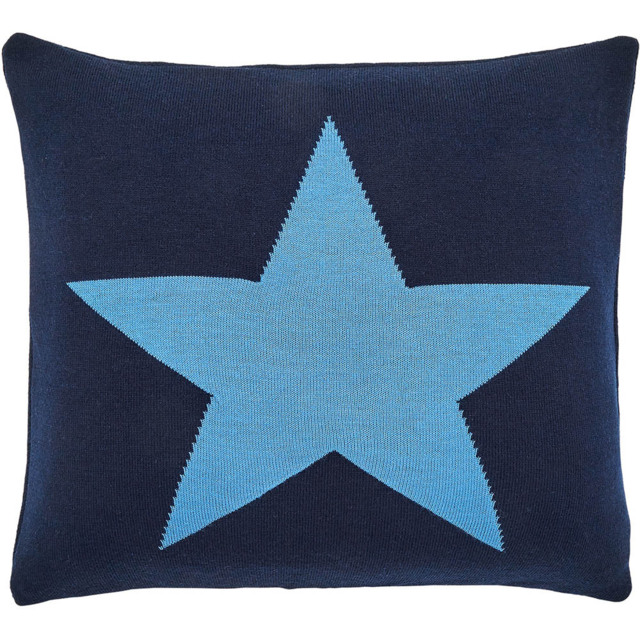 Helena Springfield Star Knit Blue Cushion 45 x 45cm - Wilko - image 1