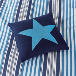 Helena Springfield Star Knit Blue Cushion 45 x 45cm - Wilko - thumbnail 3
