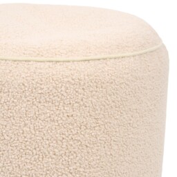 Round Boucle Footstool Natural - Wilko - thumbnail 4