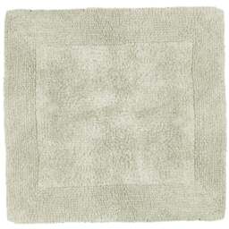 Allure Bath Fashions Elegance Sage Green Reversible Heavyweight Square Bath Mat 55 x 55cm - Size: 53 x 55cm - Wilko