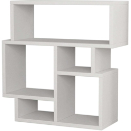 Decortie Karma 5 Shelf White Modern Side End Table - Size: 60.5 x 59 x 22cm - Wilko - thumbnail 3