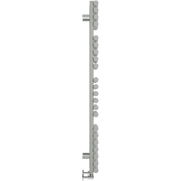 Terma Rolo Towel 2629BTU Salt n Pepper Heated Towel Rail 1360 x 520mm - Size: 136 x 52 x 12.7cm - Grey - Wilko - thumbnail 5