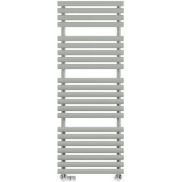 Terma Rolo Towel 2629BTU Salt n Pepper Heated Towel Rail 1360 x 520mm - Size: 136 x 52 x 12.7cm - Grey - Wilko - thumbnail 4