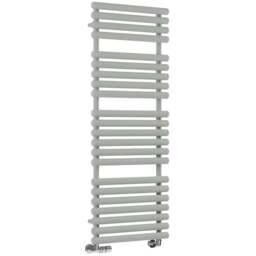 Terma Rolo Towel 2629BTU Salt n Pepper Heated Towel Rail 1360 x 520mm - Size: 136 x 52 x 12.7cm - Grey - Wilko