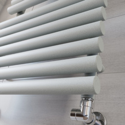 Terma Rolo Towel 2629BTU Salt n Pepper Heated Towel Rail 1360 x 520mm - Size: 136 x 52 x 12.7cm - Grey - Wilko - thumbnail 7