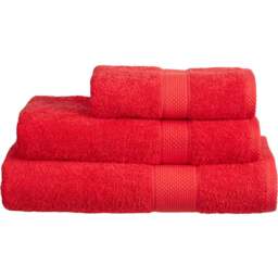Imperial Hotel Quality Red Combed Cotton Turkish Bath Mat - Size: 50 x 80 x 4cm - Wilko