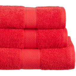 Imperial Hotel Quality Red Combed Cotton Turkish Bath Mat - Size: 50 x 80 x 4cm - Wilko - thumbnail 3