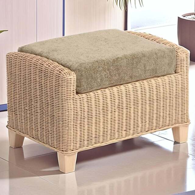 Desser Furniture Dijon Jubilee Sage Footstool - Size: 46.0 cm x 70.0 cm x 48.0 cmcm - Cream - Wilko - image 1