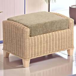 Desser Furniture Dijon Jubilee Sage Footstool - Size: 46.0 cm x 70.0 cm x 48.0 cmcm - Cream - Wilko