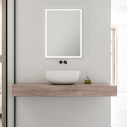 Sorrelis Eros LED Mirror 80 x 60cm - Size: 60 x 80 x 2.4cm - Multi - Wilko - thumbnail 3