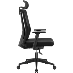 TTAP Oxford Plus Black Mesh Swivel Office Chair - Size: 120 x 60 x 60cm - Wilko - thumbnail 6