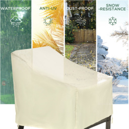 Outsunny Cream 600D Oxford Single Chair Cover 87 x 68 x 77cm - Size: 68 x 87 x 77cm - Wilko - thumbnail 7