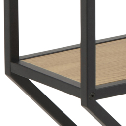 Florence Seaford 3 Shelf Oak and Black Octagonal Metal Wall Shelf - Furniture To Go - Wilko - thumbnail 6