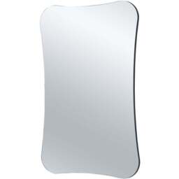 Yearn Barnsbury Black Organic Wall Mirror 90 x 60cm - Wilko