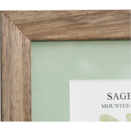 Sage Green Mounted Wooden Photo Frame Green 7 x 5in - The Port. Co Gallery - Wilko - thumbnail 4