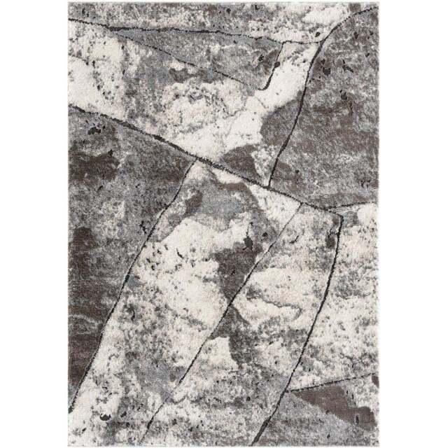 Desire Rugs Eleanor Grey Slate Embossed Rug 120 x 170cm - Size: 120 x 170 x 2cm - Wilko - image 1