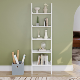 VIDA DESIGNS York 5 Shelf White Ladder Bookcase - Wilko - thumbnail 4