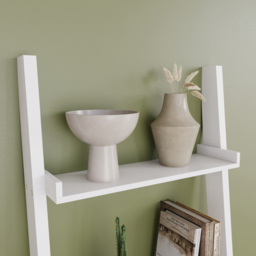 VIDA DESIGNS York 5 Shelf White Ladder Bookcase - Wilko - thumbnail 5