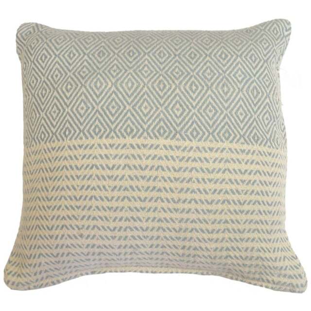 Rapport Home Rona Duck Egg Cushion Cover 43 x 43cm - Blue - Wilko - image 1
