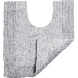 Allure Bath Fashions Elegance Dove Grey Reversible Pedestal Mat 53 x 55cm - Wilko - thumbnail 4