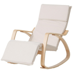 Enzo White Rocking Chair - Size: Single - Wilko - thumbnail 3