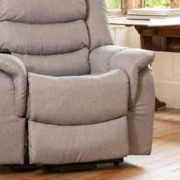 Artemis Home Colfax Light Grey Massage and Heat Electric Recliner Chair - Size: Single - Wilko - thumbnail 4