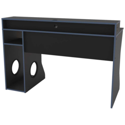Enzo Gaming Computer Desk Black and Dark Blue - Size: 59 x 130 x 92cm - Birlea - Wilko - thumbnail 5