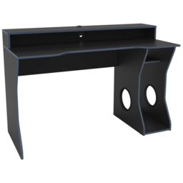 Enzo Gaming Computer Desk Black and Dark Blue - Size: 59 x 130 x 92cm - Birlea - Wilko - thumbnail 3