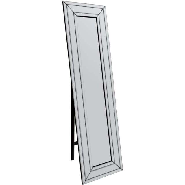 MirrorOutlet Triple Bevel Venetian Cheval Free Standing Mirror 150 x 40cm - Clear - Wilko - image 1