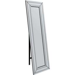 MirrorOutlet Triple Bevel Venetian Cheval Free Standing Mirror 150 x 40cm - Clear - Wilko - thumbnail 1