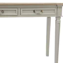 Acacia Home 2 Drawer Cream Wooden Hall Table - Size: 78 x 90 x 40cm - Wilko - thumbnail 4