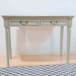 Acacia Home 2 Drawer Cream Rectangular Console Table - Size: 78 x 90 x 40cm - Wilko