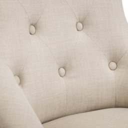 Julian Bowen Set of 2 Loire Button Back Chair - Cream - Wilko - thumbnail 7