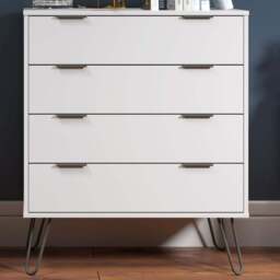 Core Products Augusta 4 Drawer White Chest of Drawers - Wilko - thumbnail 1