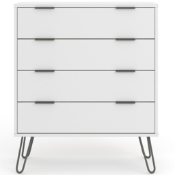 Core Products Augusta 4 Drawer White Chest of Drawers - Wilko - thumbnail 3