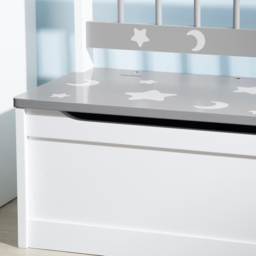 Playful Haven Grey Kids Storage Bench - Size: 60 x 30 x 50cm - Wilko - thumbnail 4