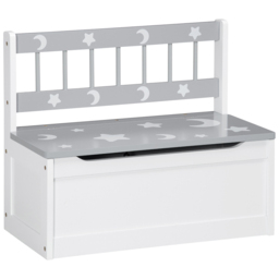 Playful Haven Grey Kids Storage Bench - Size: 60 x 30 x 50cm - Wilko - thumbnail 3