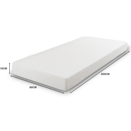 The Foam People Westwood European Small Single Dual Layer Memory and Firm Foam Mattress 4 inch - White - Wilko - thumbnail 6