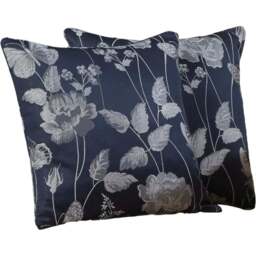 Serene Meadow Navy Cushion Cover 43 x 43cm - Blue - Wilko - thumbnail 1