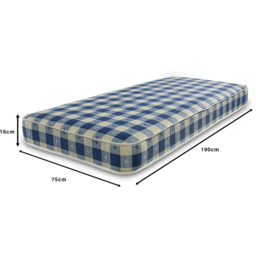 Extreme Comfort Small Single Open Coil Spring Luxury Budget Mattress - Blue - eXtreme comfort ltd - Wilko - thumbnail 6