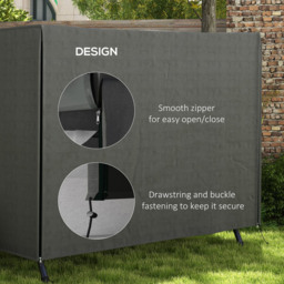 Outsunny Dark Grey 3 Seater Swing Bench Cover 164 x 124 x 205cm - Size: 205 x 124 x 164cm - Wilko - thumbnail 7