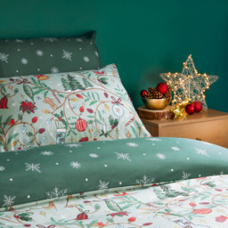 Duvet Day King Size Noelle Soft Touch Reversible Duvet Set - Green - Wilko - thumbnail 3