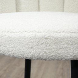 HOMCOM Cream Bar Stool with Padded Seat and Backrest Set of 2 - Wilko - thumbnail 4