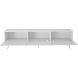 Decorotika Milagro 3 Cabinet White and Silver TV Unit - Size: 49.3 x 180 x 31.3cm - Multi - Wilko - thumbnail 7