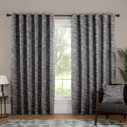 Castelia Eyelet Curtain 168 x 137cm - Size: W 168 x D 137cm - Wilko - thumbnail 1