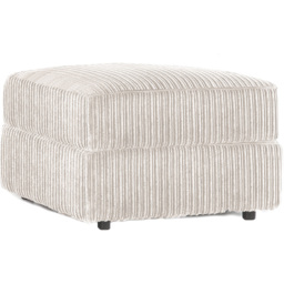 Portland Luxor Cream Jumbo Cord Footstool - Wilko - thumbnail 3