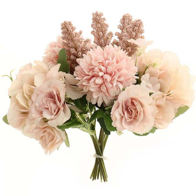 Living and Home Pink Artificial Silk Flower for Wedding - Size: 20 x 20 x 20cm - Wilko - image 1