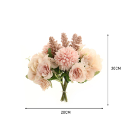 Living and Home Pink Artificial Silk Flower for Wedding - Size: 20 x 20 x 20cm - Wilko - thumbnail 5